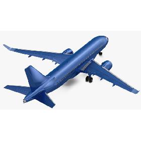 Airbus A220 100 Detailed Interior Rigged 3D model